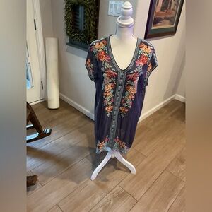 Floral Embroidered Dress Johnny Was